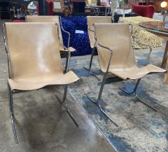 Ross F Littell Italian Midcentury Set of 4 Lounge Chairs by Ross Littell for ICF Milan 1960s - 2221361