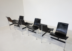 Ross F Littell Set of 8 T Chairs by Douglas Kelly Ross Littell And William Katavolos 1950s - 3381995