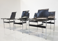 Ross F Littell Set of 8 T Chairs by Douglas Kelly Ross Littell And William Katavolos 1950s - 3381996