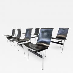 Ross F Littell Set of 8 T Chairs by Douglas Kelly Ross Littell And William Katavolos 1950s - 3384413