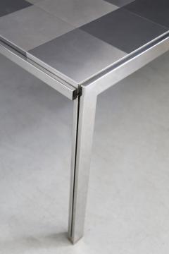 Ross F Littell Table by Ross Littell for ICF De Padova Model Luar Op in Stainless grey 1970s - 1476337