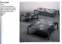 Ross F Littell Table by Ross Littell for ICF De Padova Model Luar Op in Stainless grey 1970s - 1476340