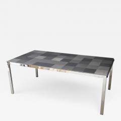 Ross F Littell Table by Ross Littell for ICF De Padova Model Luar Op in Stainless grey 1970s - 1476945