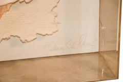 Ross Mazur Marcia Mazur Gold and Ross Mazur Mid Century Handmade Paper Sculpture - 2998057