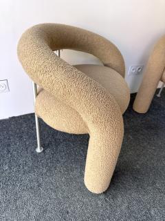 Rossi di Albizzate Pair of Tube Armchairs by Bartoli for Rossi di Albizzate Italy 1970s - 4190982