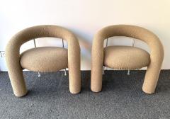 Rossi di Albizzate Pair of Tube Armchairs by Bartoli for Rossi di Albizzate Italy 1970s - 4190986