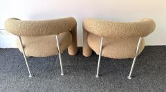 Rossi di Albizzate Pair of Tube Armchairs by Bartoli for Rossi di Albizzate Italy 1970s - 4190991