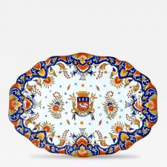 Rouen Armorial Platter France 18 19th Century - 174930
