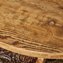 Round Antique Irish Pine Dining Table - 2877491