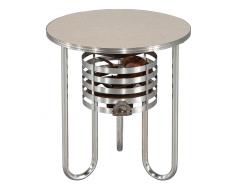 Round Art Deco Machine Age Chrome Cigar Table Kisco Company - 2923043