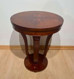 Round Art Deco Side Table Walnut Veneer France circa 1930 - 2856869