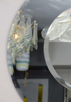 Round Beveled Mirror with Bold Smoke Glass Border - 3106300
