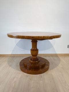 Round Biedermeier Center Table Cherry Veneer Austria Vienna circa 1830 - 3138097