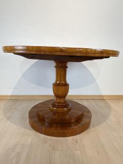 Round Biedermeier Center Table Cherry Veneer Austria Vienna circa 1830 - 3138104