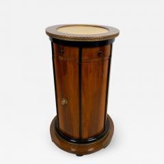 Round Biedermeier Drum Cabinet Walnut Veneer Austria Vienna circa 1830 - 2286984