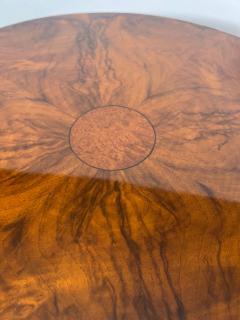 Round Biedermeier Sewing Table Walnut Ebonized Legs South Germany circa 1825 - 4240543