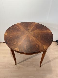 Round Biedermeier Side Table Walnut Veneer and Beech South Germany circa 1830 - 3116505