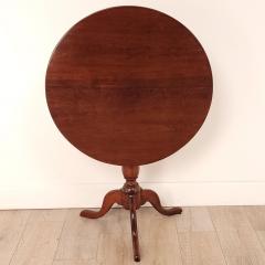 Round Birdcage Georgian Fruitwood Tea Table circa 1780 - 2984248