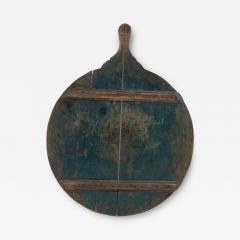 Round Blue Painted Swedish Bread Board - 3101030