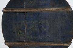Round Blue Painted Swedish Bread Board - 3100107
