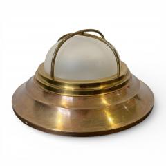 Round Brass Tone Bulkhead Ceiling Light - 4449947