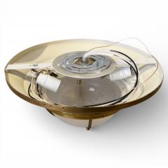 Round Brass Tone Bulkhead Ceiling Light - 4449948