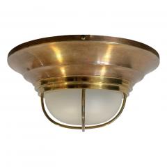 Round Brass Tone Bulkhead Ceiling Light - 4450223