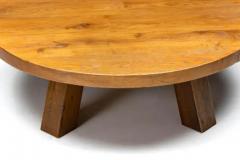 Round Brutalist Coffee Table France 1950s - 3522901