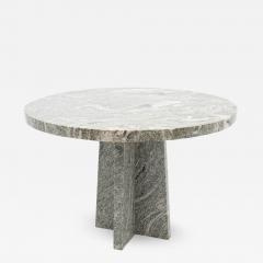 Round Brutalist Style Granite Dining Table 1970s - 2170310