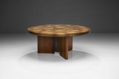 Round Coffee Table with Elemental Tabletop Europe 20th Century - 4357986