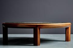 Round Coffee Table with Slate Top - 4613741