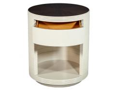 Round Drum Side Table with Starburst Top - 1998111