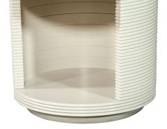 Round Drum Side Table with Starburst Top - 1998113