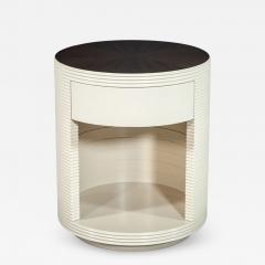 Round Drum Side Table with Starburst Top - 2002267