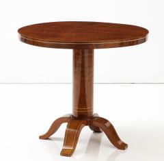 Round Inlaid Top Table - 3100153