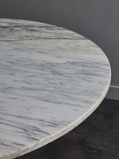 Round Large Pedestal Table in Marble and Metal - 4715320