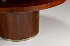 Round Mahogany Art Deco Coffee Table 1930s - 4321812