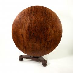 Round Mahogany Tilt Top Center Table English Circa 1840 - 4109247