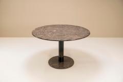 Round Marble Dining Table Italy 1970s - 2945239