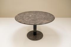 Round Marble Dining Table Italy 1970s - 2945243