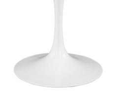 Round Marble Top Breakfast Table with Polished White Tulip Pedestal - 2537936