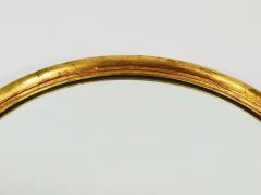 Round Midcentury Gilt Wood Wall Mirror C Allodi G Subelli Italy 1950s - 4063033
