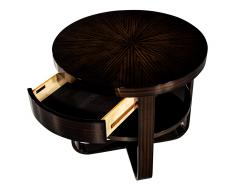Round Modern Side Table Art Deco Inspired - 3516851