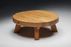 Round Rural Coffee Table 1950s - 2696098