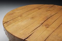 Round Rural Coffee Table 1950s - 2696105