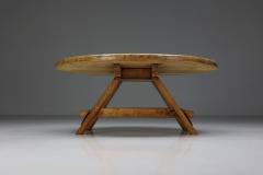 Round Rustic Coffee Table with Ring I 1960s - 2335318