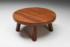 Round Rustic Wabi Sabi Coffee Table 1950s - 2478860