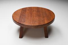 Round Rustic Wabi Sabi Coffee Table 1950s - 2478862