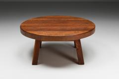 Round Rustic Wabi Sabi Coffee Table 1950s - 2478864