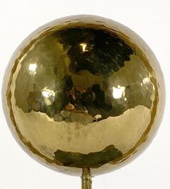 Round Sculpture in Brass with Rectangular Base - 4195817